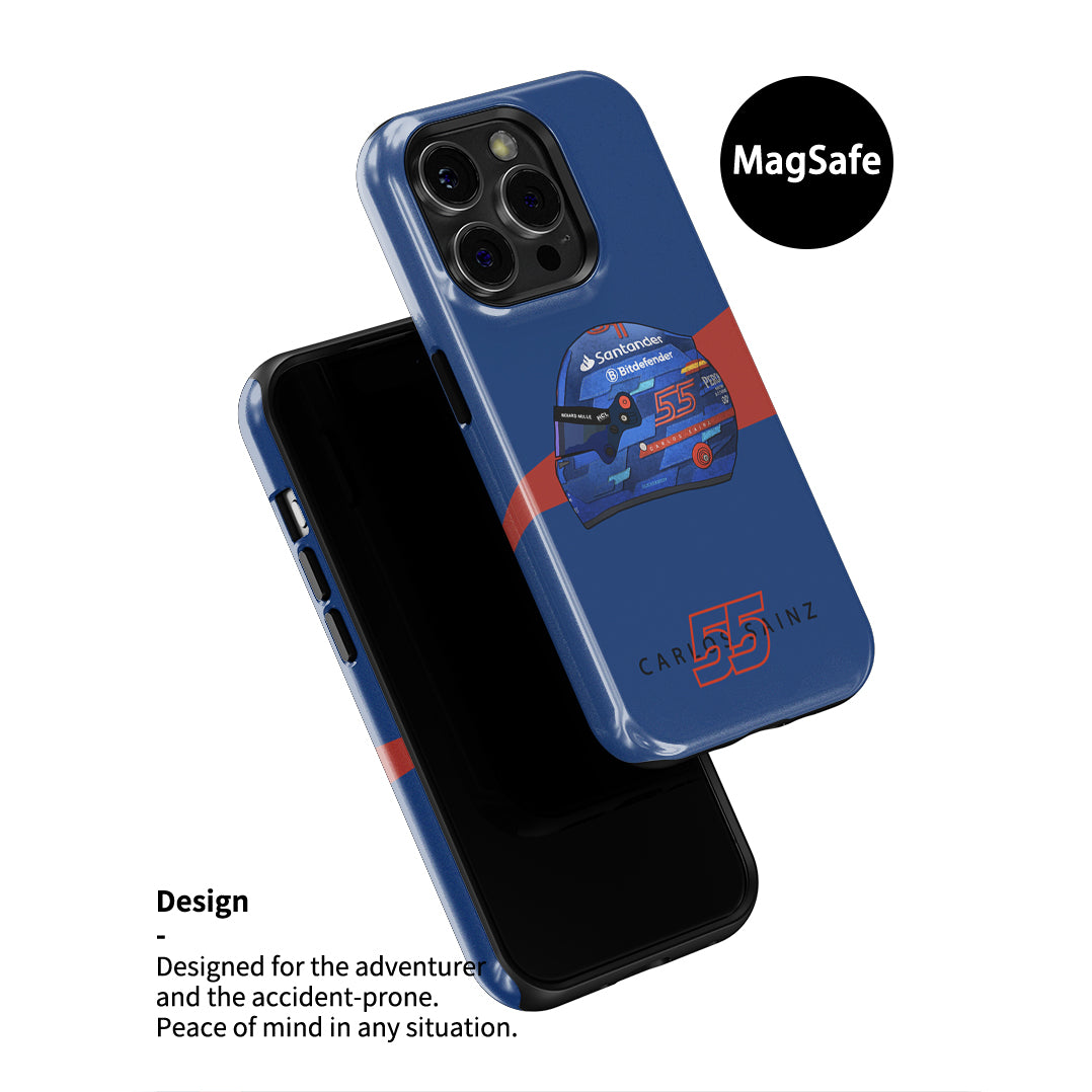 Carlos Sainz 2024 Miami Grand Prix Helmet iPhone Case – F1 Fan Edition