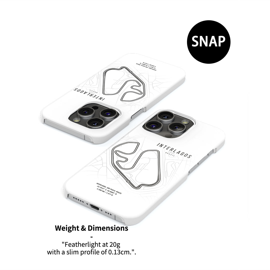 Interlagos F1 Track Map Grand Prix - Samsung Phone Case