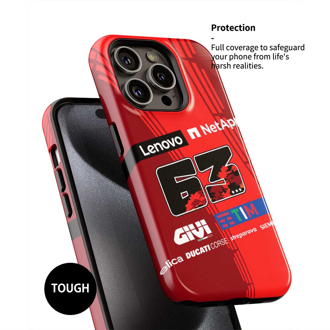 Coque de téléphone Tadej Pogacar 2024 Dual Triumph jaune et rose en jersey par DIZZY