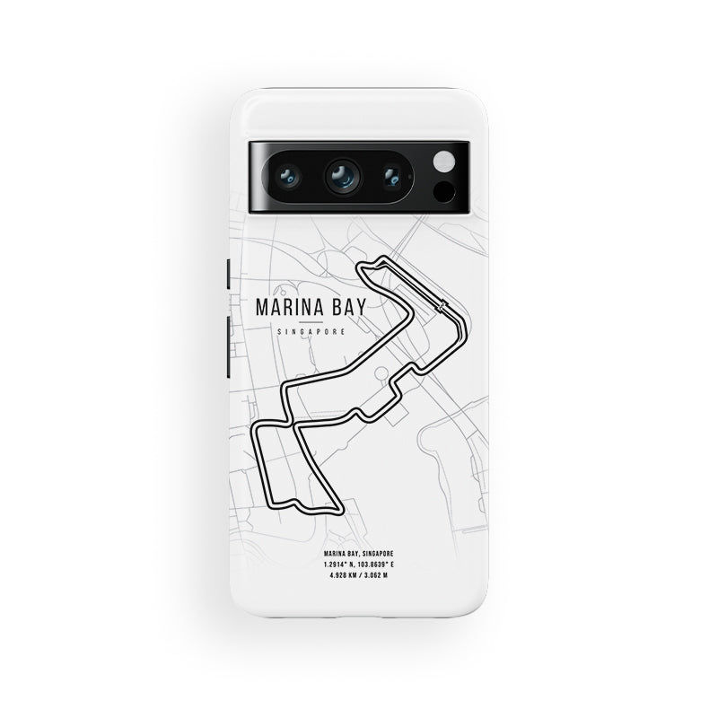 Singapore Grand Prix Google Case – Marina Bay Track Map | DIZZY CASE