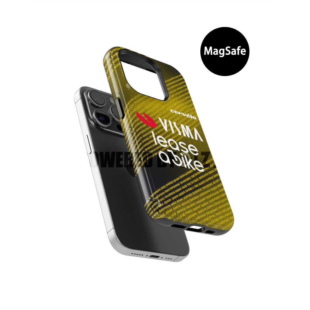 Team Visma–Lease a Bike 2025 TDF Special Edition Phone Case – Yellow & Black Stripes (Samsung Galaxy)