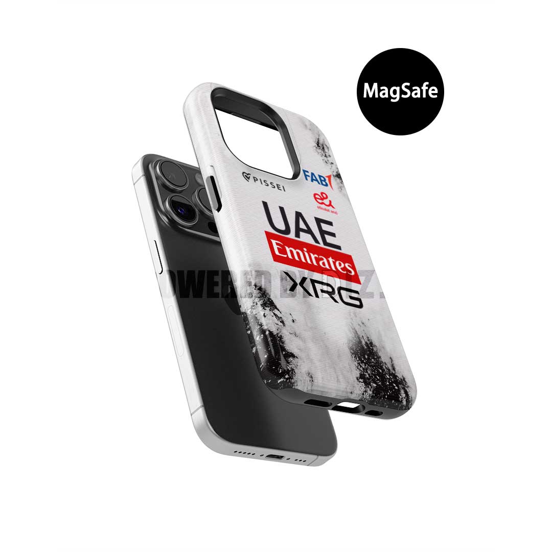 UAE Team Emirates 2025 TDF Special Edition Phone Case – White & Black Heritage (Samsung Galaxy)