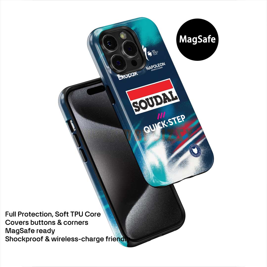 Coque de téléphone Tadej Pogacar 2024 Dual Triumph jaune et rose en jersey par DIZZY