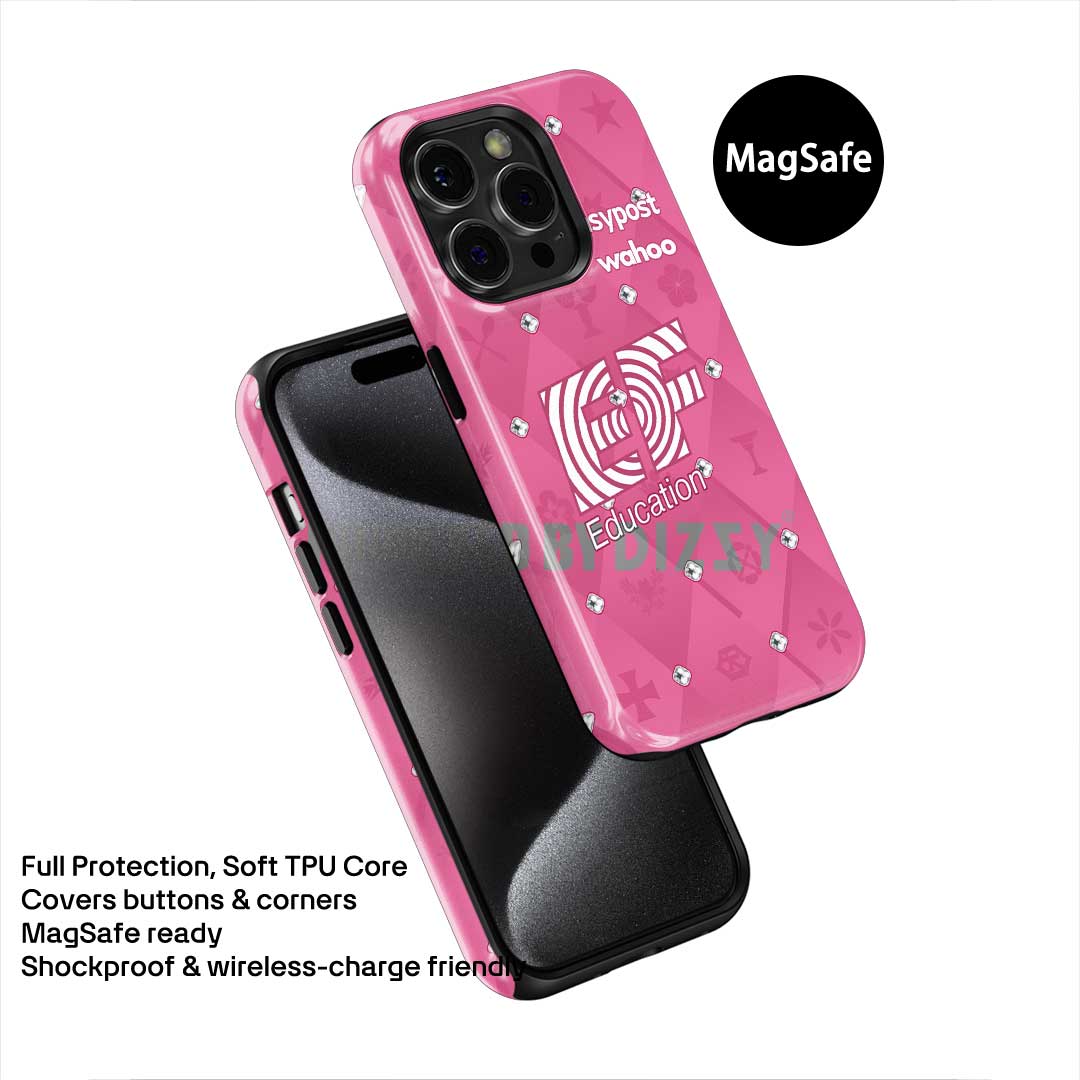 Coque de téléphone Tadej Pogacar 2024 Dual Triumph jaune et rose en jersey par DIZZY