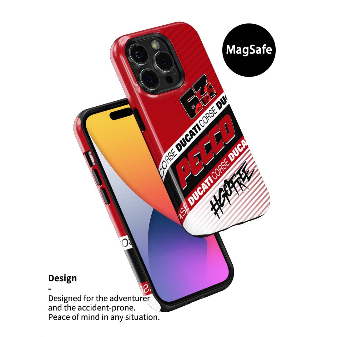 Francesco Bagnaia MotoGP 2025 Phone Case – Ducati Pecco #63 Design for Samsung