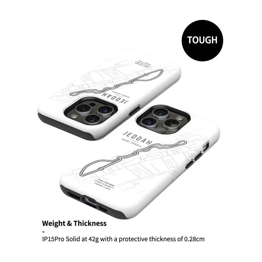 Jeddah F1 Track Map Grand Prix - Google Phone Case