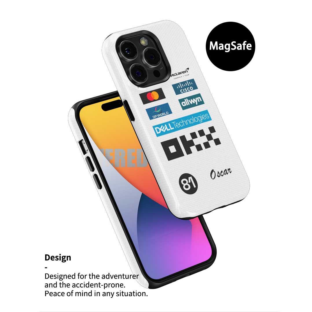 Oscar Piastri 2025 Monaco GP Phone Case – McLaren White Race Suit Edition (For Samsung)