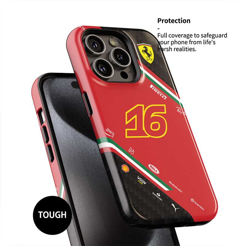 F1 Charles Leclerc Phone Case – CL16 Edition for Samsung