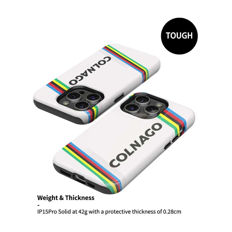 Coque de téléphone Tadej Pogacar 2024 Dual Triumph jaune et rose en jersey par DIZZY