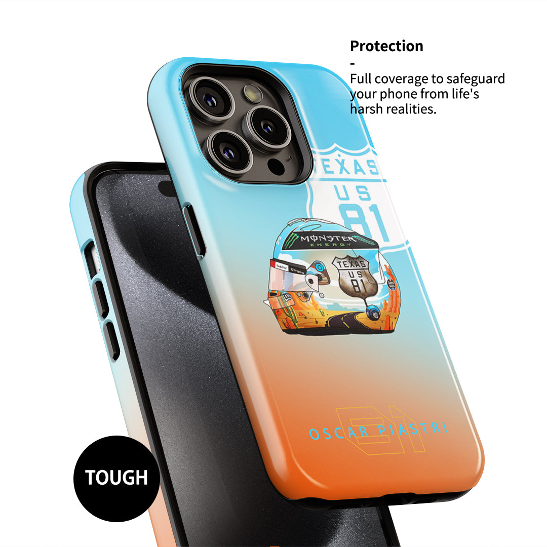 Oscar Piastri Helmet Case for Samsung - 2024 USA Grand Prix