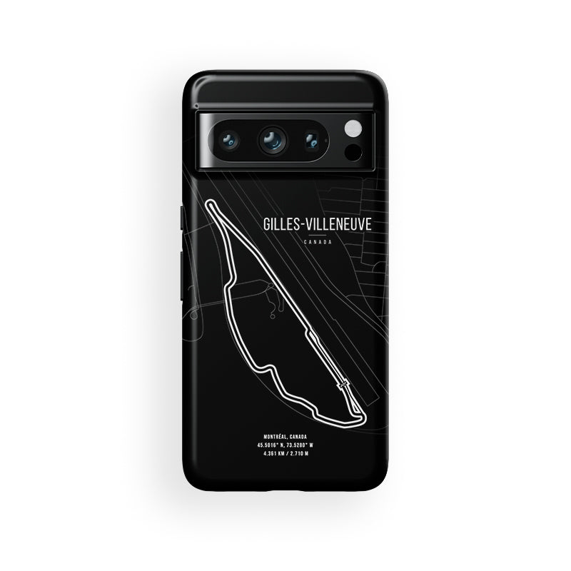 Tough Case for Google Pixel – Gilles Villeneuve Montreal Map | DIZZY CASE