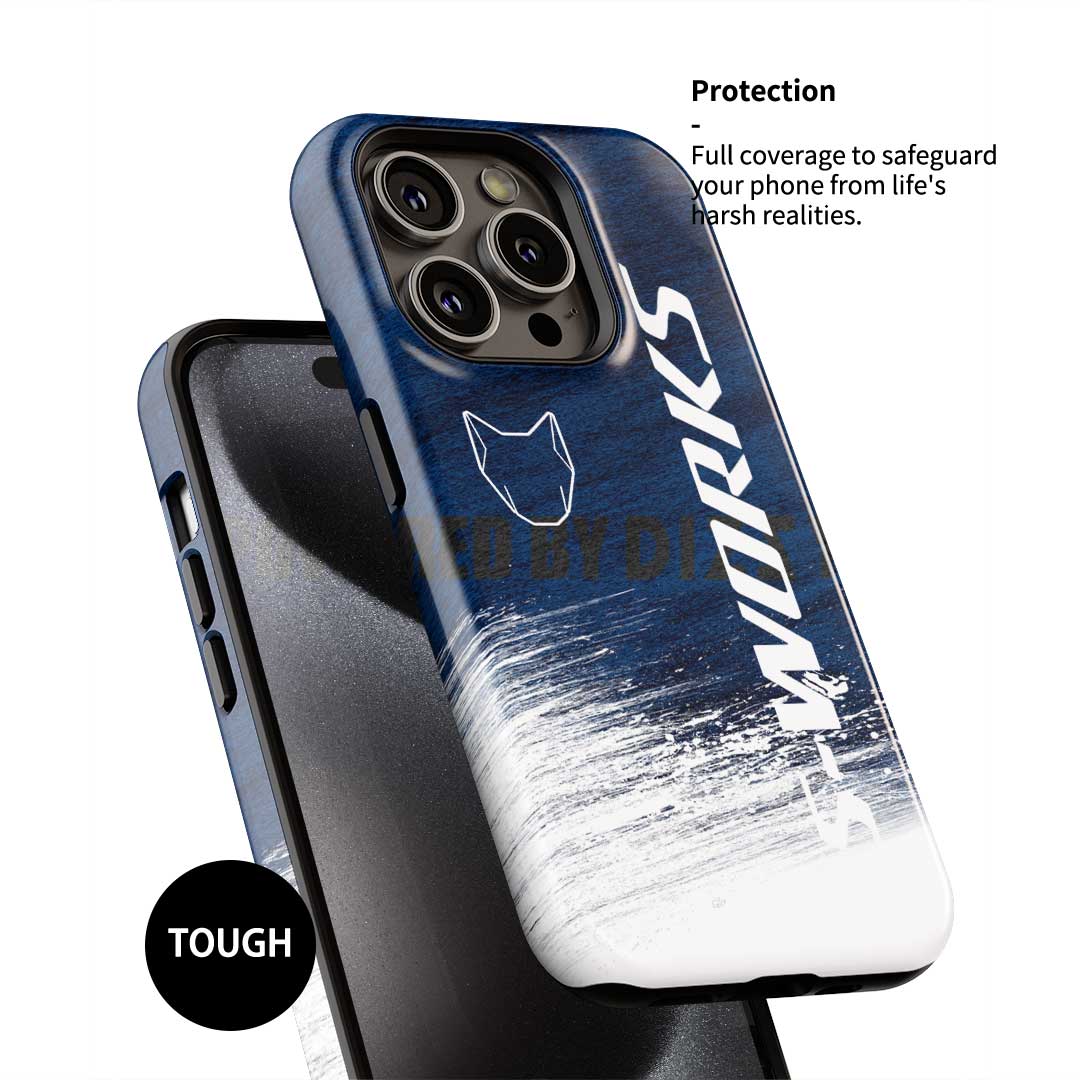 Coque de téléphone Tadej Pogacar 2024 Dual Triumph jaune et rose en jersey par DIZZY