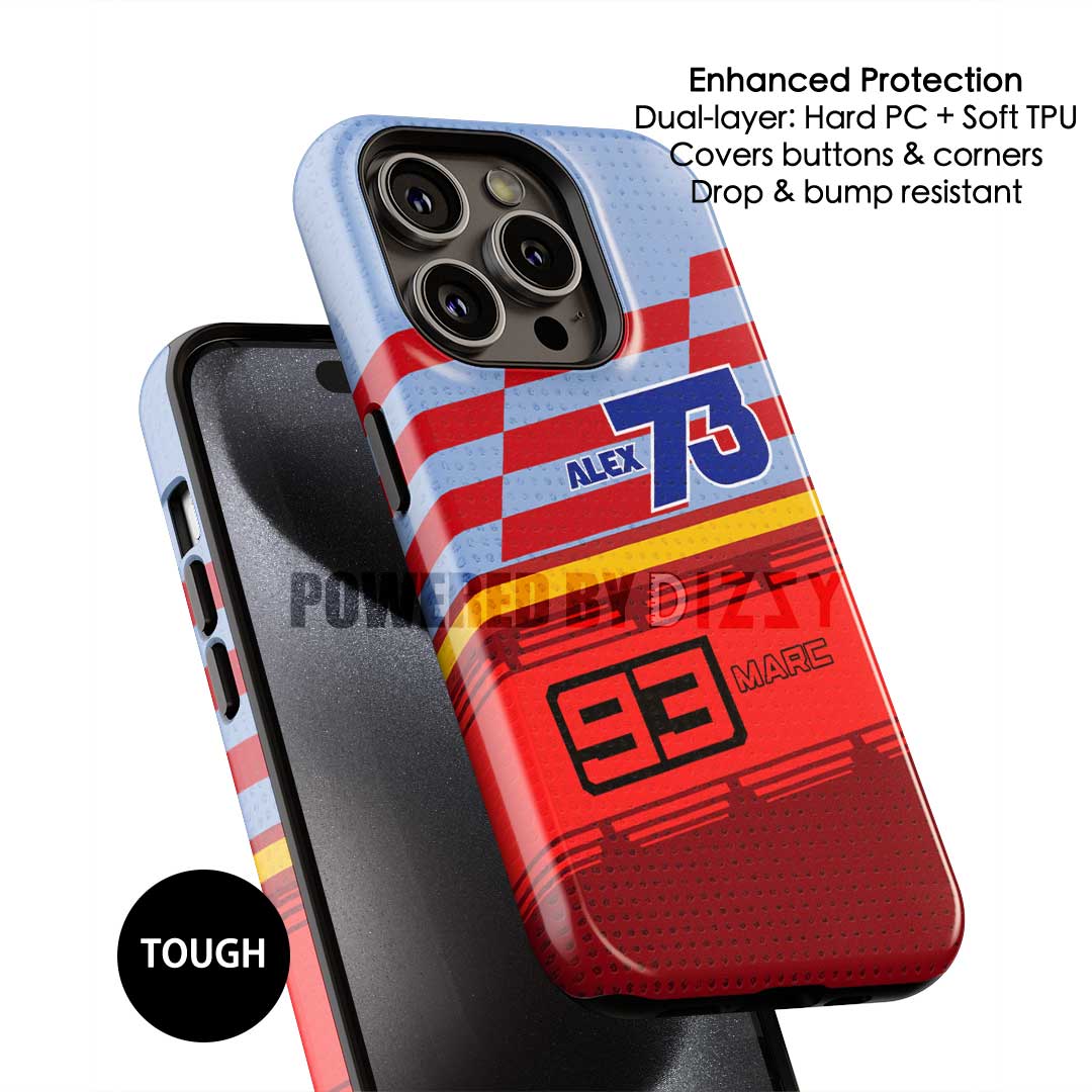 Márquez Brothers Ducati Tribute Phone Case – Dual Racer Design (Pixel, OnePlus, Xiaomi, Huawei)