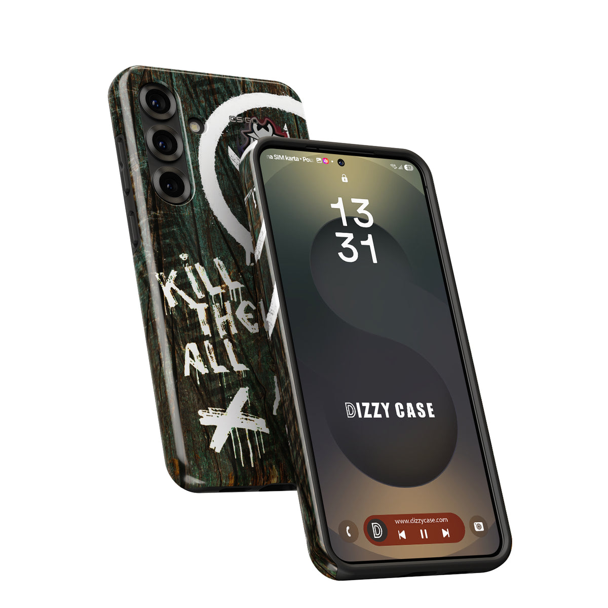 CS2 CSGO Phone Case - AK-47 Wasteland Rebel Skin with G2 Esports RMR 2020 Stickers - Samsung Models