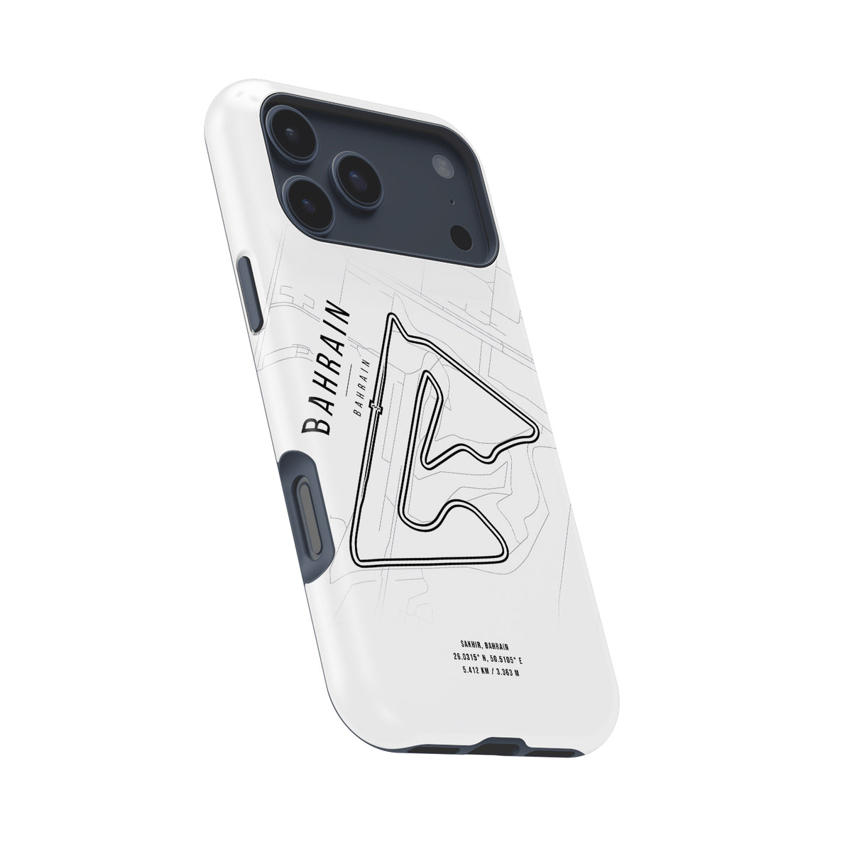 Bahrain Formula 1 Map Snap Case for iPhone - Sleek & Stylish