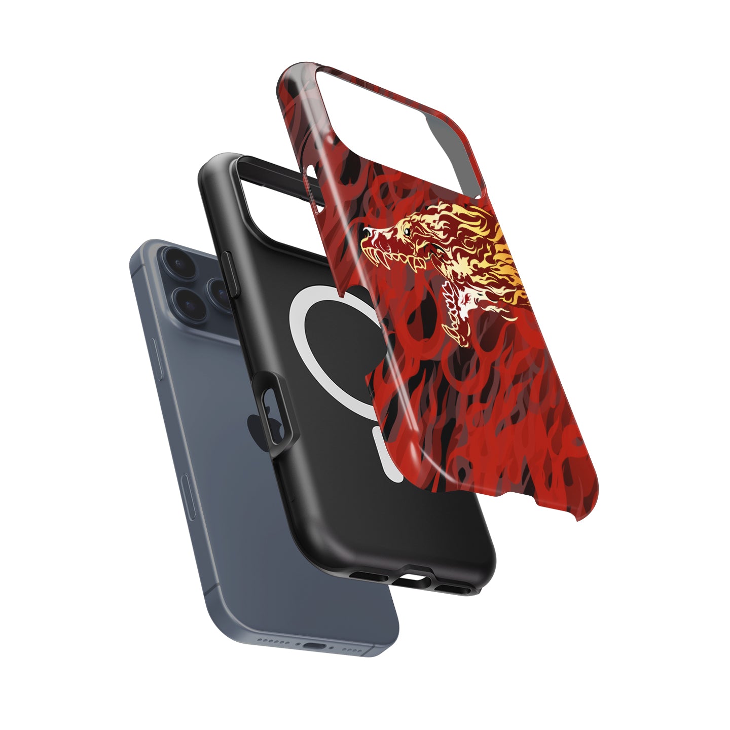 CS2 M4A4 Howl Phone Case – Fiery Wolf Edition (Pixel & Multi-Device Compatible)