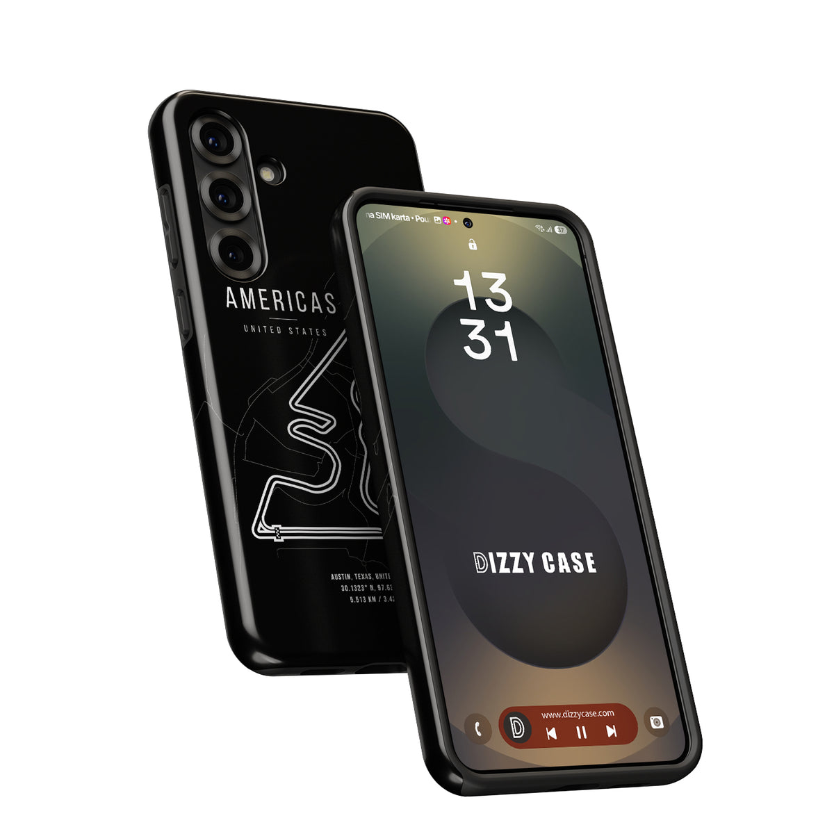 Tough Samsung Case Featuring COTA F1 Track Map