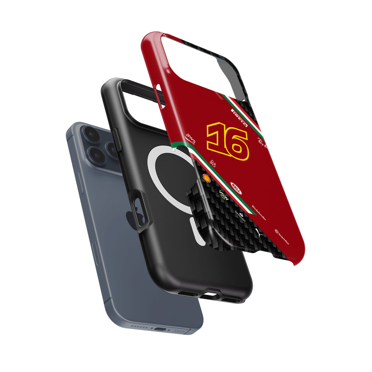 Charles Leclerc CL16 F1 Phone Case For Google/OnePlus/Huawei/Xiaomi