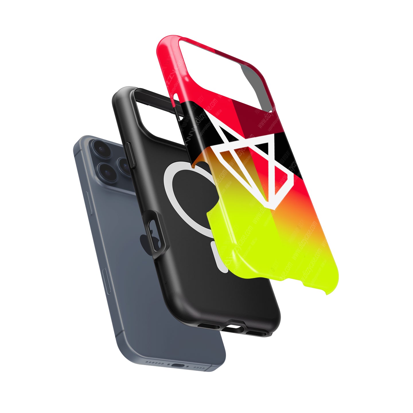 Coque de téléphone Tadej Pogacar 2024 Dual Triumph jaune et rose en jersey par DIZZY