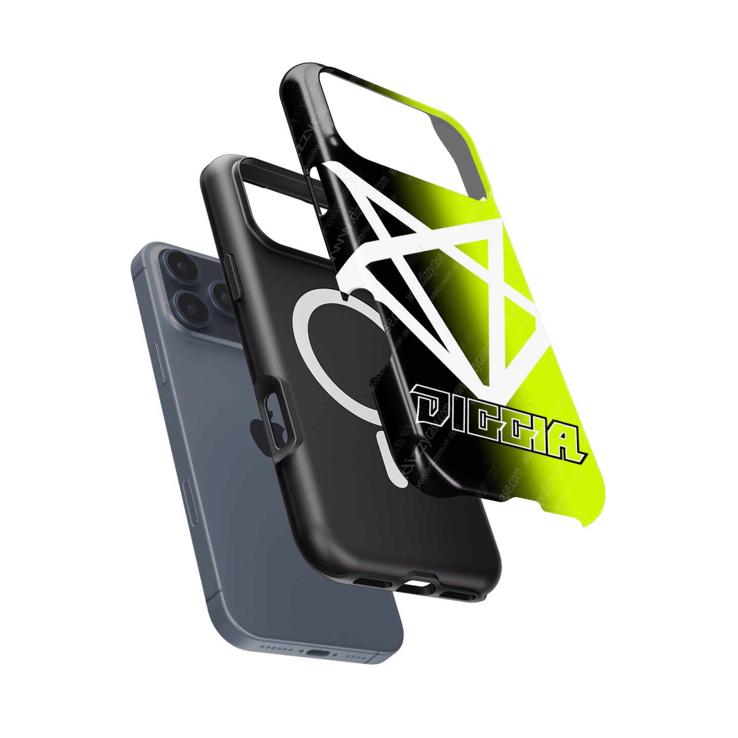 Coque de téléphone Tadej Pogacar 2024 Dual Triumph jaune et rose en jersey par DIZZY