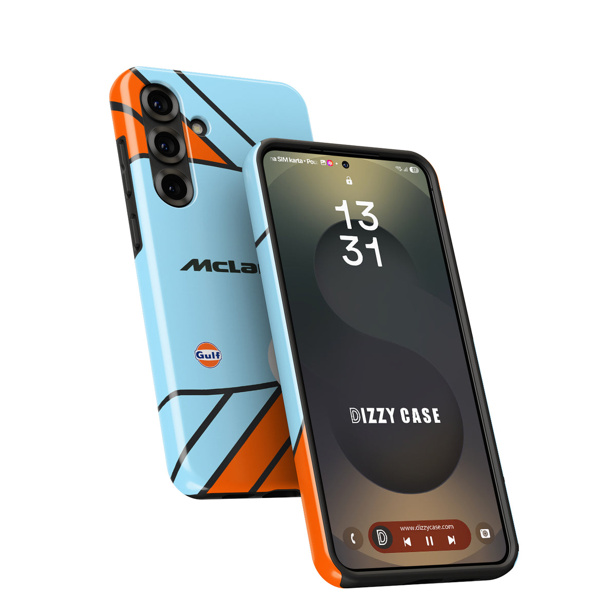 Formula 1 McLaren Gulf Livery Samsung Case – Ricciardo Racing Legacy