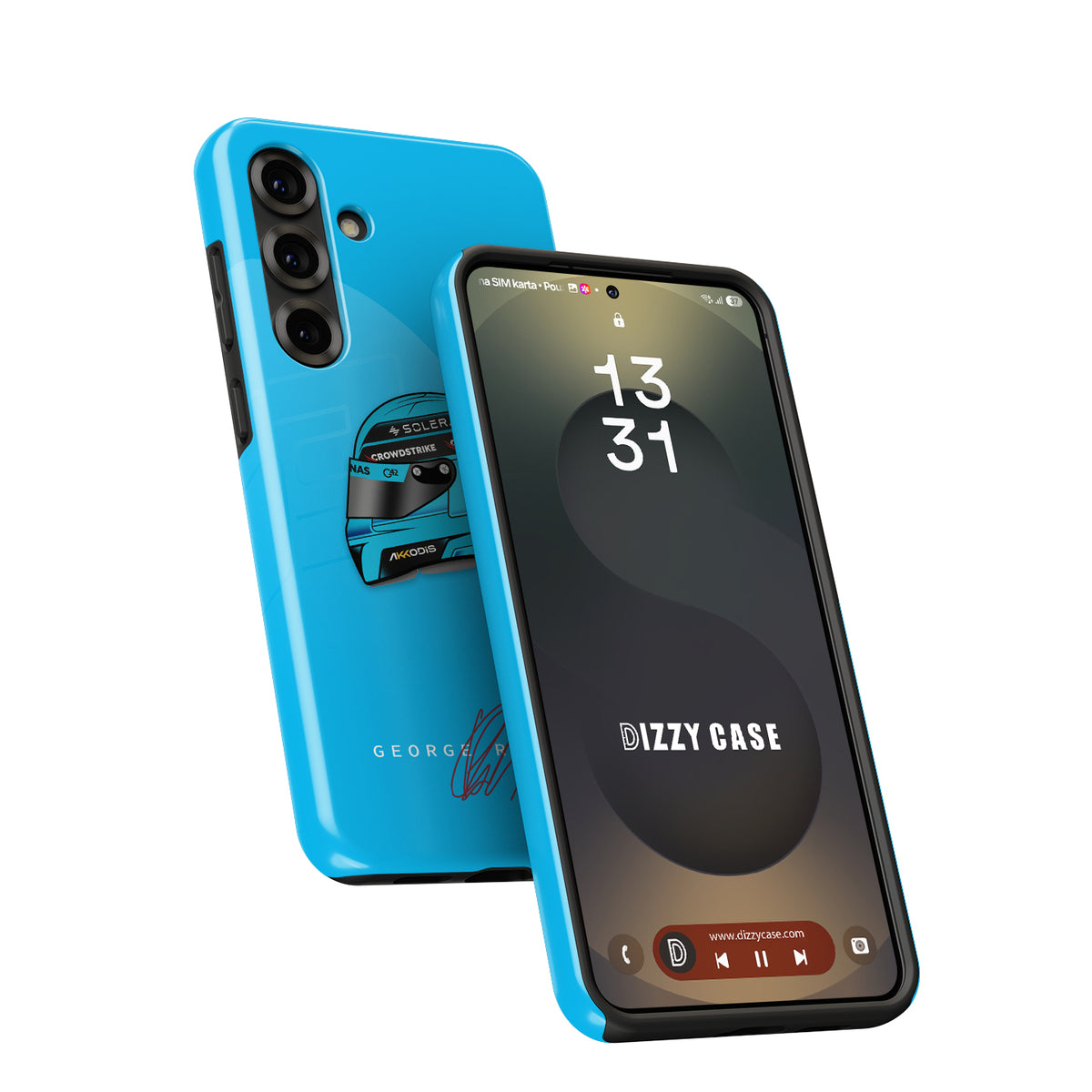 George Russell 2024 Helmet Design for Samsung Case