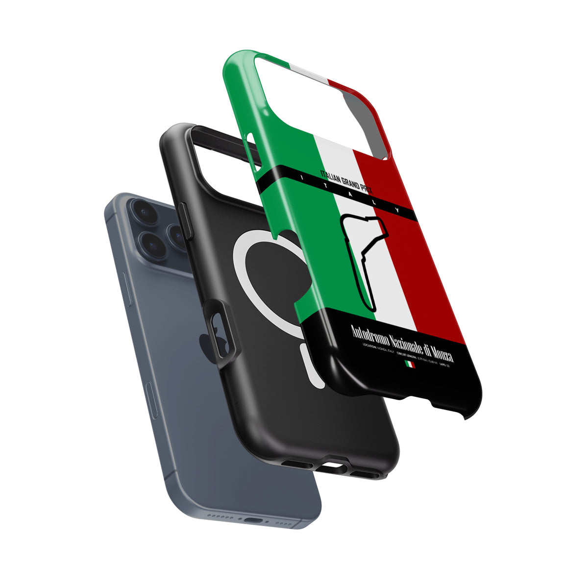 Monza Grand Prix – Circuit of Legends Track Map Formula 1 racing iPhone case view 7