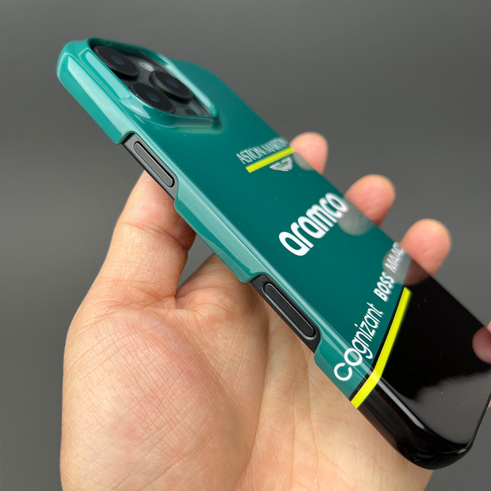 Aston Martin AMR25 Phone Case – F1 Livery Inspired (iPhone Series)