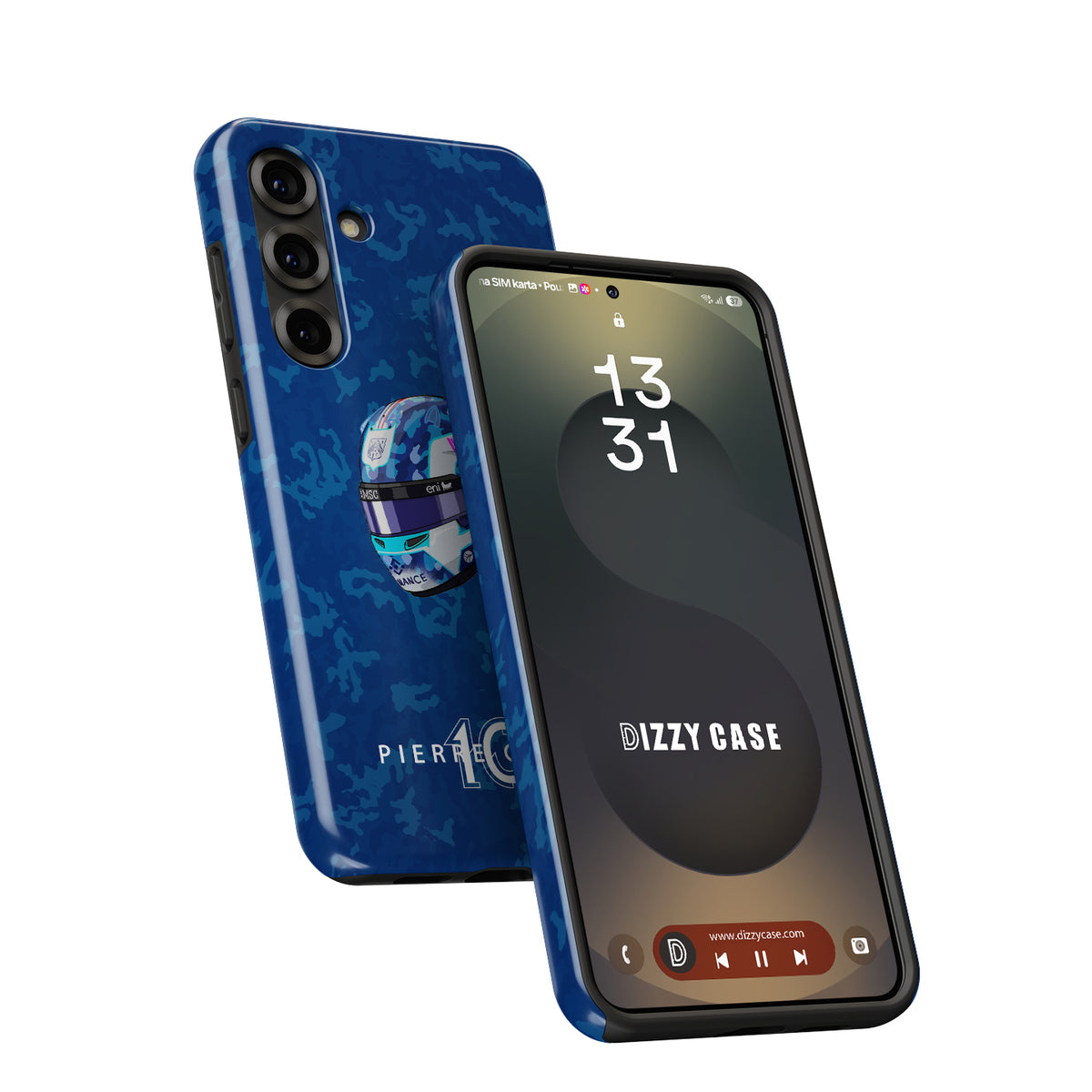 Pierre Gasly 2025 Helmet Phone Case – French Heritage F1 Design for Samsung Galaxy
