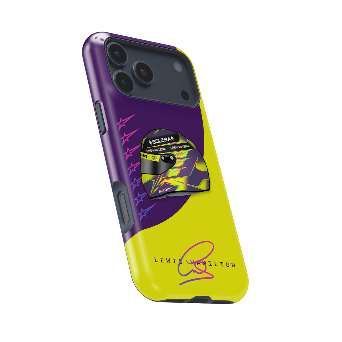 Lewis Hamilton 2024 Helmet Formula 1 racing iPhone case view 8