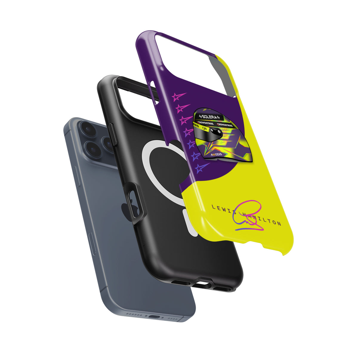 Lewis Hamilton 2024 Helmet Case – Google, OnePlus, Xiaomi, Huawei