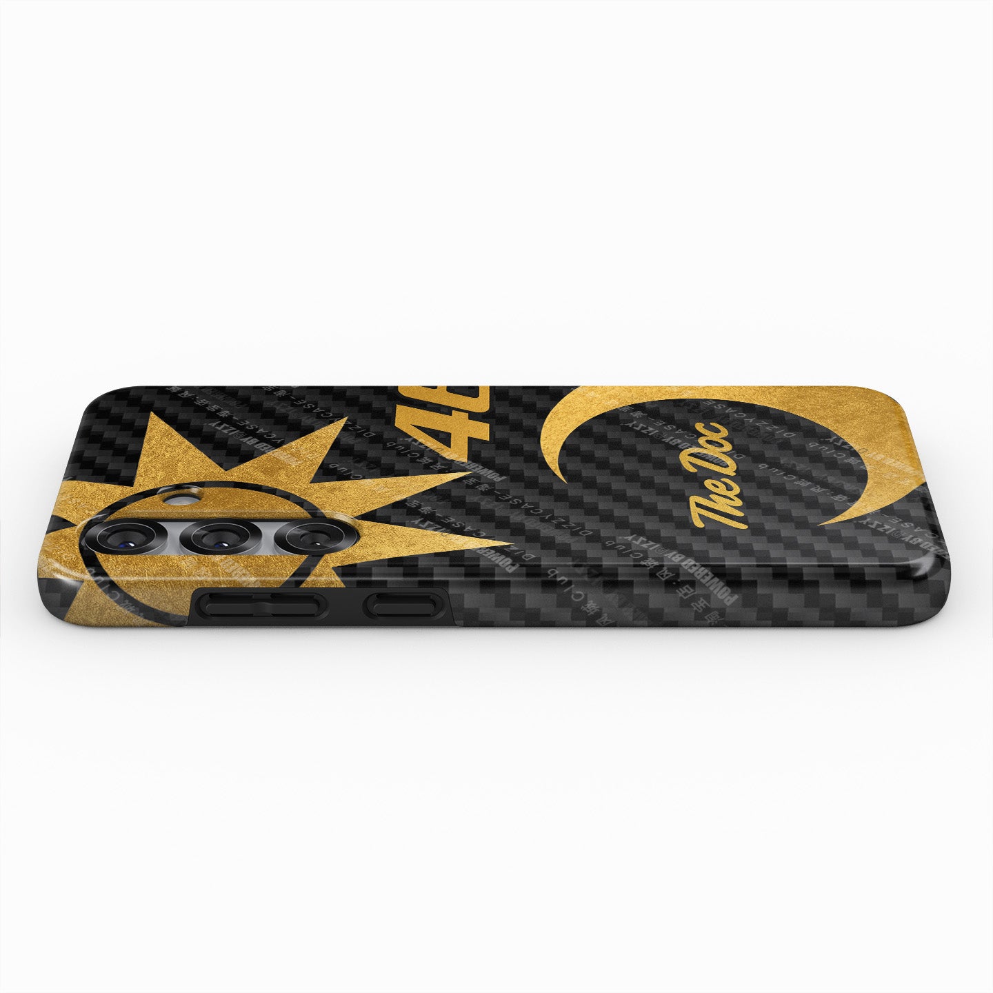 Valentino Rossi Anniversario Gold Carbon Phone Case – The Doctor Edition for Samsung