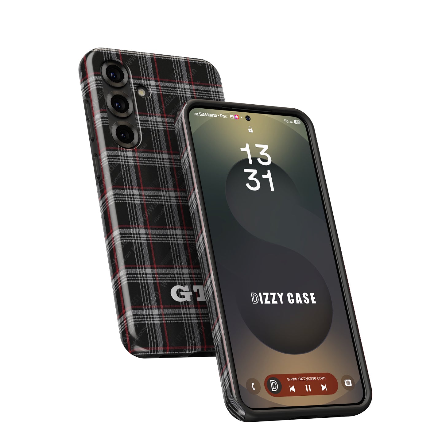 Iconic VW Golf GTI Seat Tartan Phone Case