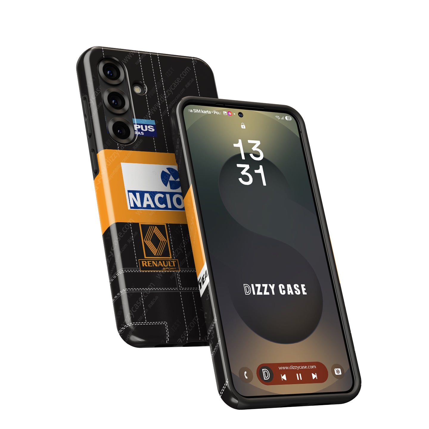 Ayrton Senna 1985 Lotus F1 Samsung Case - Snap & Tough Variants | DIZZY CASE