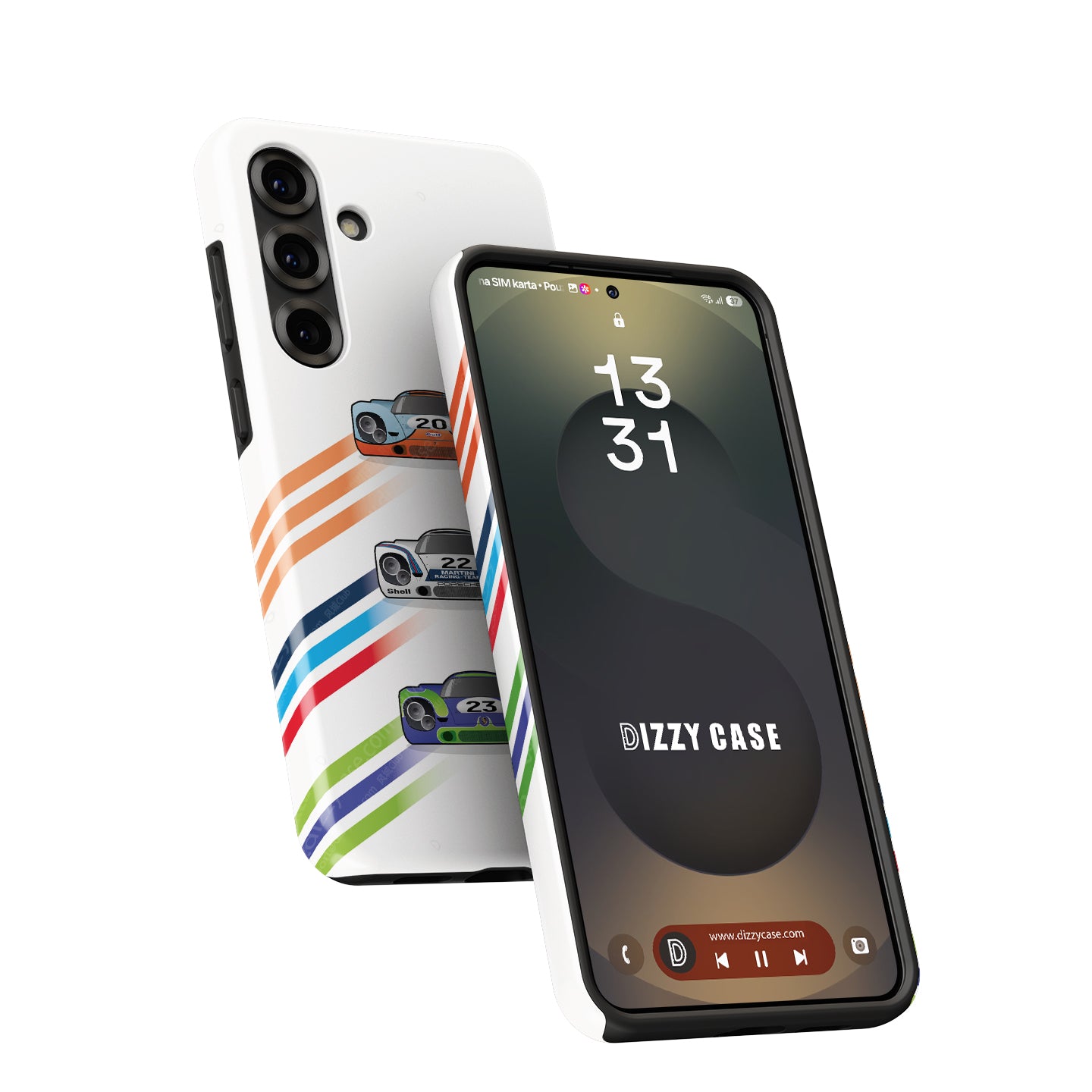 Porsche 917 Gulf, Martini, and Hippie Samsung Case – Classic Racing Legacy