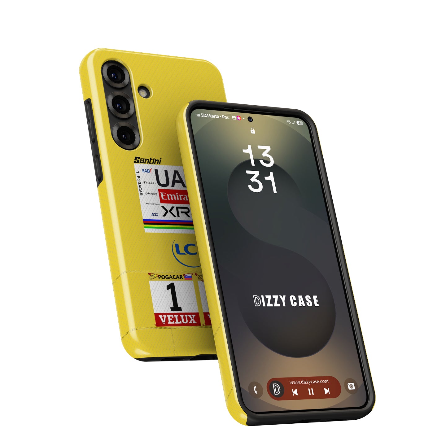 Tadej Pogačar 2025 Tour de France Yellow Jersey Phone Case – Leader’s Tribute Design (for Samsung)