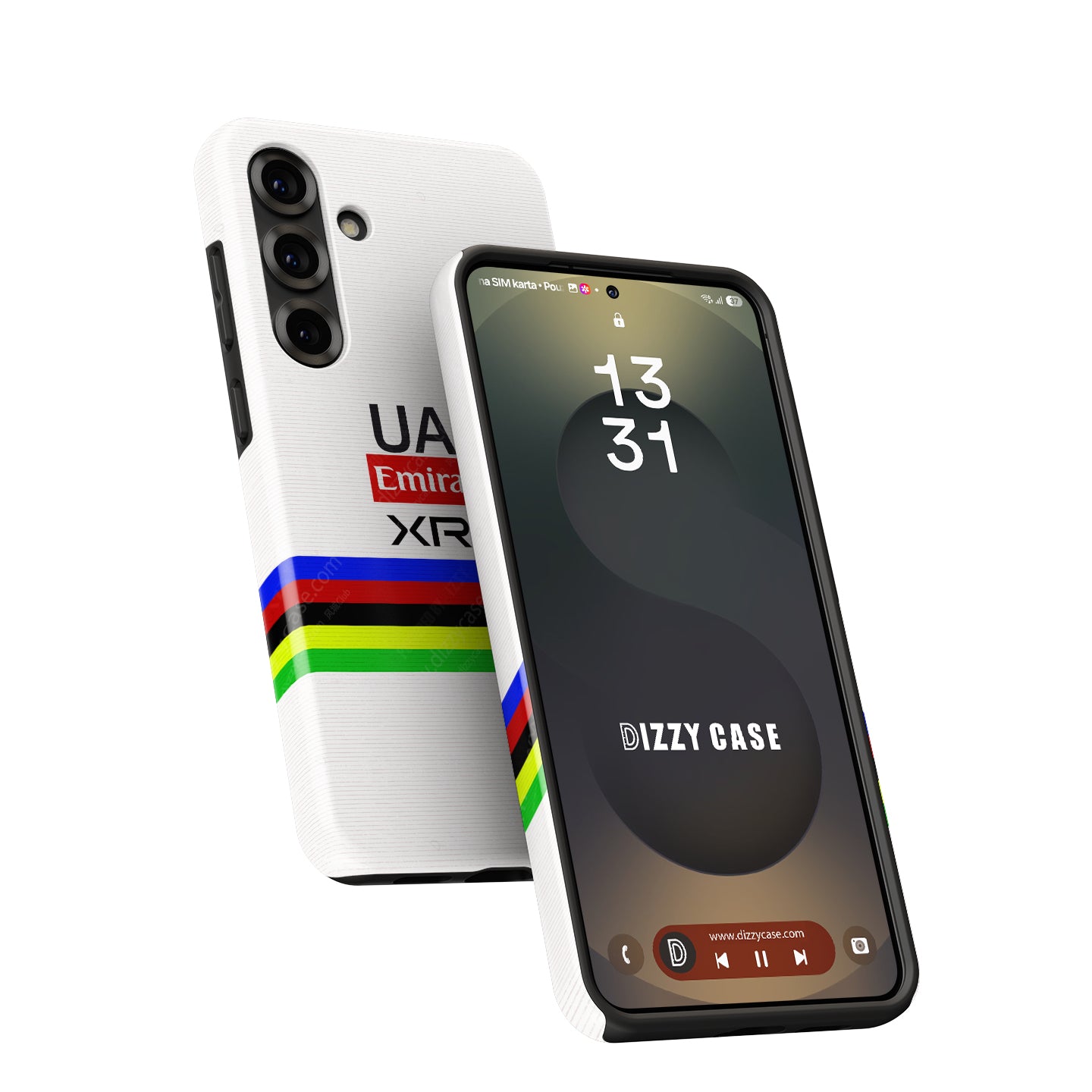 Tadej Pogačar Rainbow Jersey Cycling Phone Case – Samsung Models