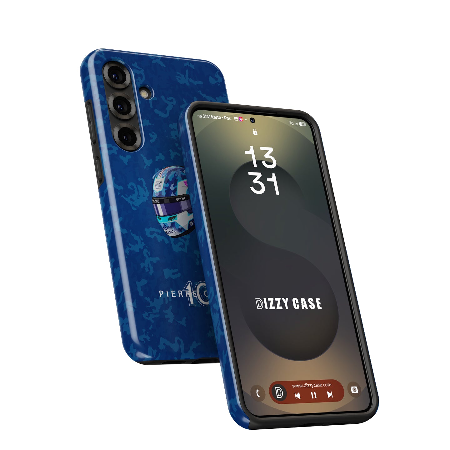 Pierre Gasly 2025 Helmet Phone Case – French Heritage F1 Design for Samsung Galaxy | DIZZY CASE