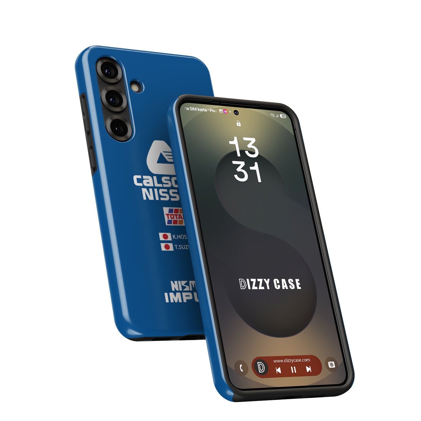 Iconic NISSAN GT-R CALSONIC Livery Phone Case: Race-Ready Style