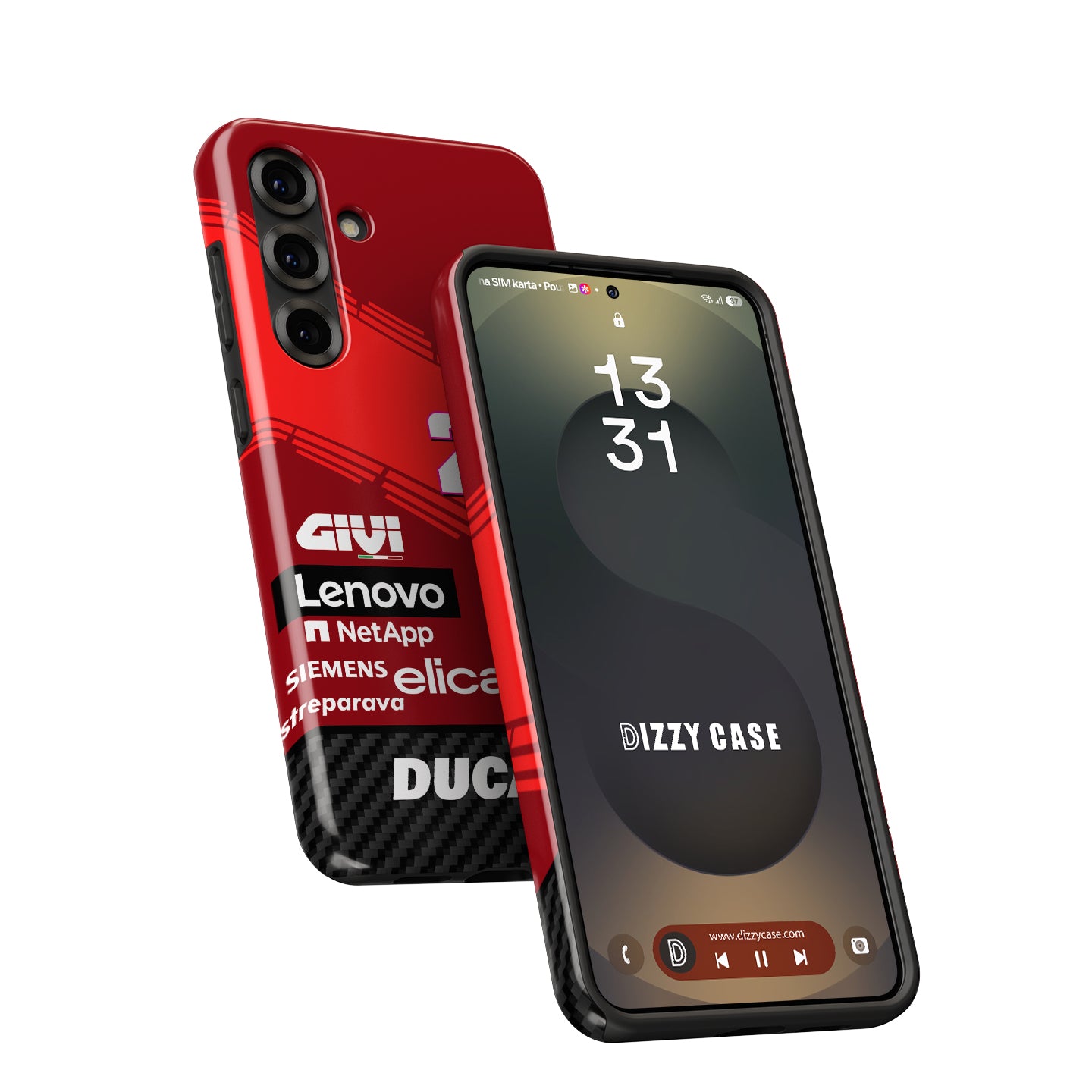 Ride with Enea Bastianini: 2024 Ducati MotoGP Livery Phone Case