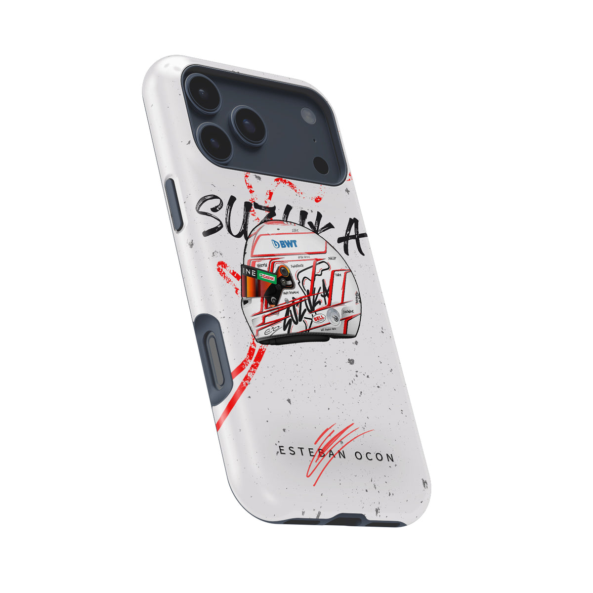 Esteban Ocon 2023 Japanese GP Helmet Formula 1 racing iPhone case view 8