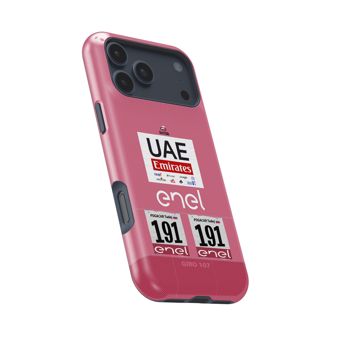 Tadej Pogacar 2024 Giro d'Italia cycling iPhone case view 8