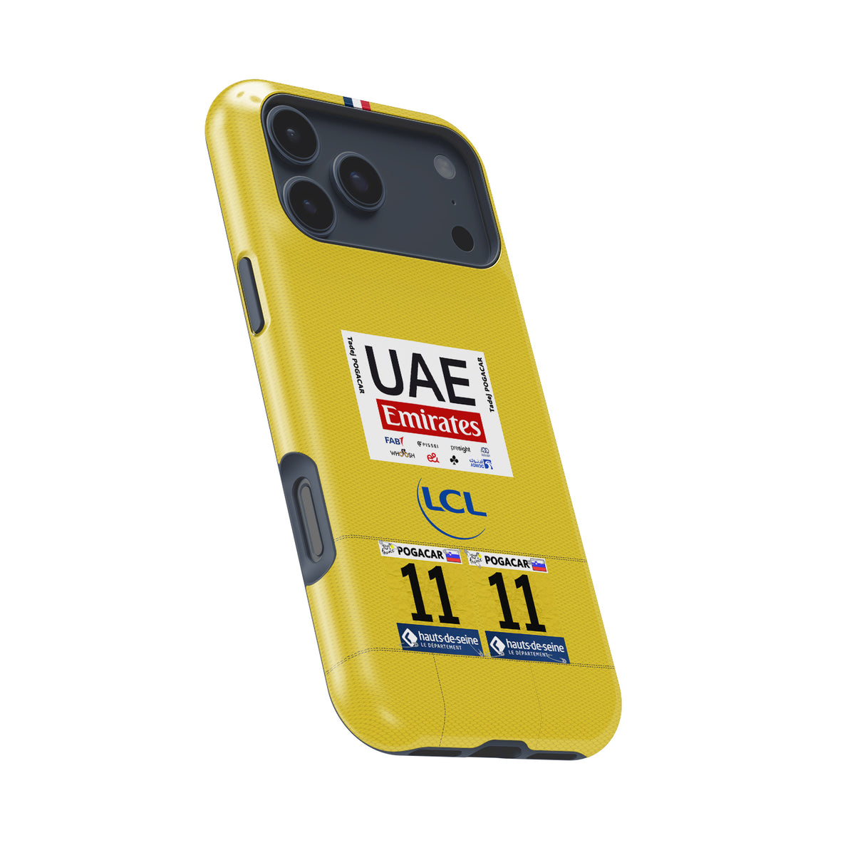 Tadej Pogacar 2024 Tour de France Yellow Jersey Phone Case by DIZZY