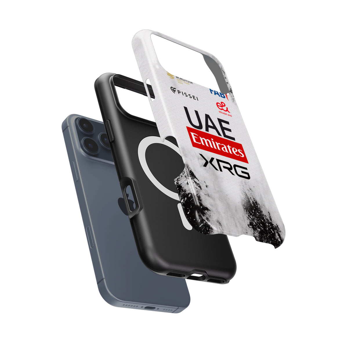 UAE Team Emirates 2025 TDF Special Edition Phone Case – White & Black Heritage (Pixel / OnePlus / Xiaomi / Huawei)