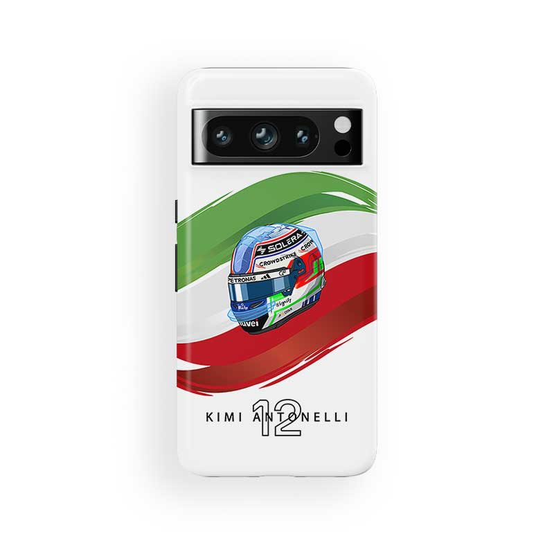 Andrea Kimi Antonelli 2025 Helmet Phone Case – Multi-Device Italian Edition (Pixel, Xiaomi, OnePlus, Huawei) | DIZZY CASE
