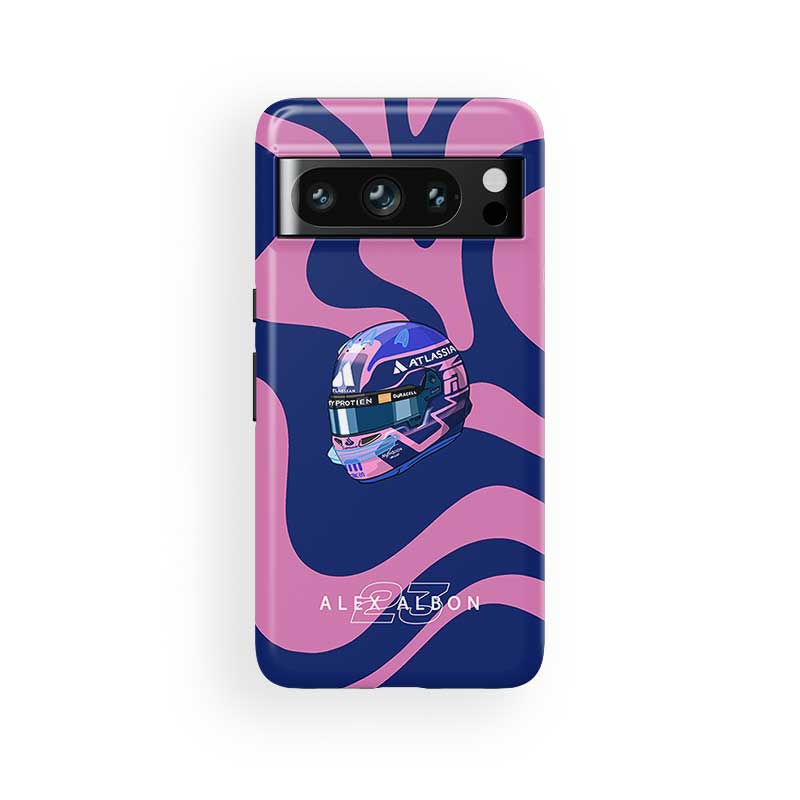 Alex Albon 2025 Helmet Tribute Phone Case – Multi-Device Edition (Google, Xiaomi, OnePlus, Huawei) | DIZZY CASE