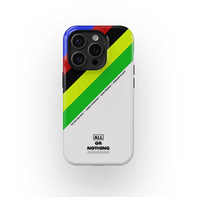 Trek-Segafredo Mads Pedersen Rainbow Jersey Phone Case – Cycling