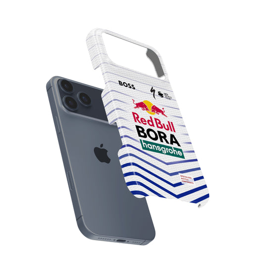 BORA-hansgrohe 2026 White Blue Chevron Cycling Jersey Phone Case for iPhone