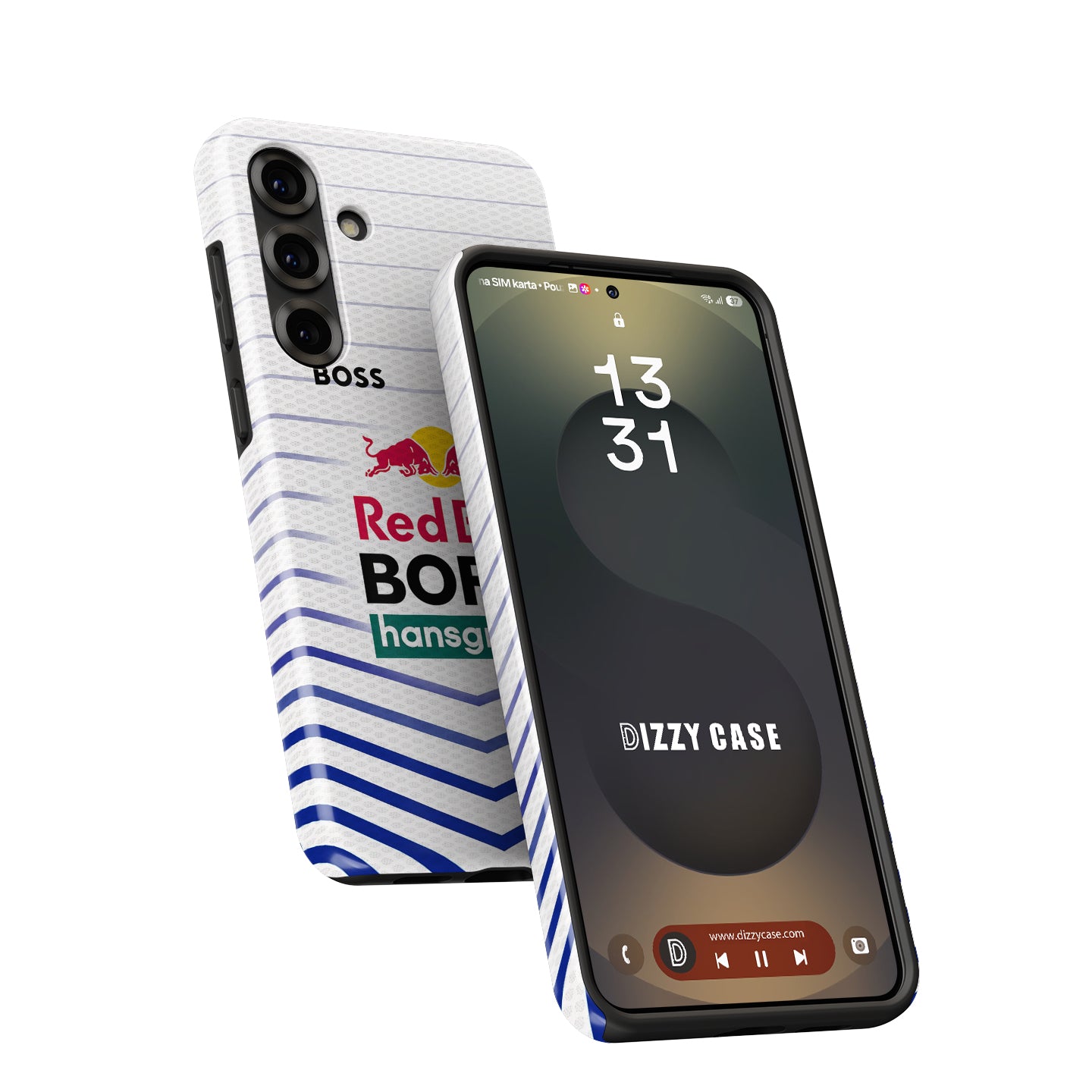 BORA-hansgrohe 2026 White Blue Chevron Cycling Jersey Phone Case for Samsung Galaxy