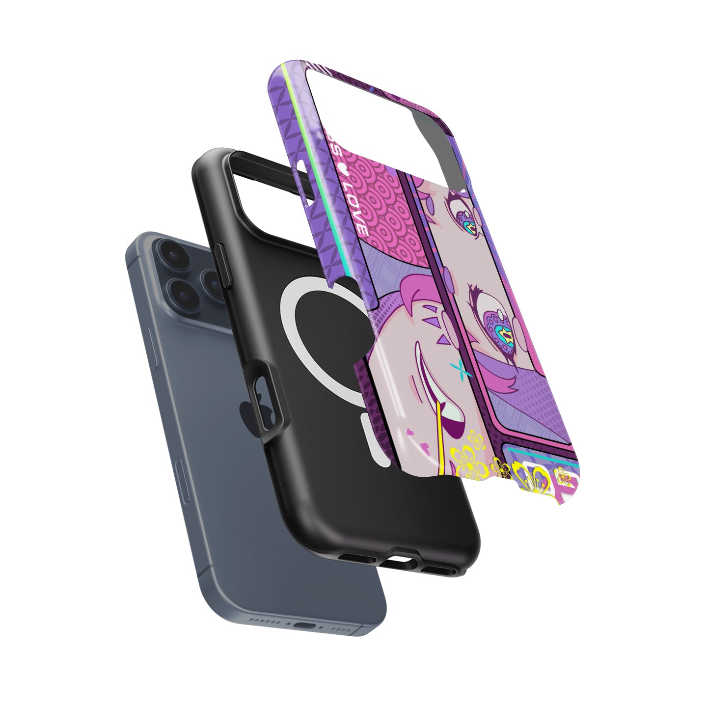 Funda para teléfono Tadej Pogacar 2024 Dual Triumph en jersey amarillo y rosa de DIZZY